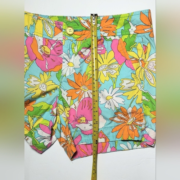 Lilly Pulitzer Paint By Numbers Floral Resortwear Tropical Vacation Shorts 4 - Picture 4 of 11